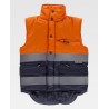Two-tone high visibility padded vest