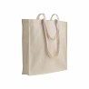 Cotton shopper 180 g/m2 with long handles and gusset