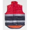 Two-tone high visibility padded vest