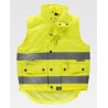 High visibility vest with reflective bands
