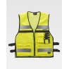 High visibility vest with side adjustments