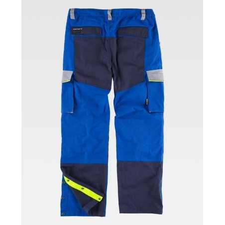 Pantalone tricolore con rinforzi