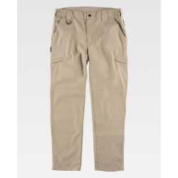 Pantalone in tessuto elastico  Ripstop con rinforzi