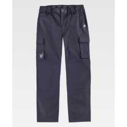 Pantalone in tessuto elasticizzato bi direzionale per costruzione