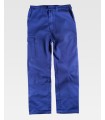 Pantaloni dritti in cotone con due tasche