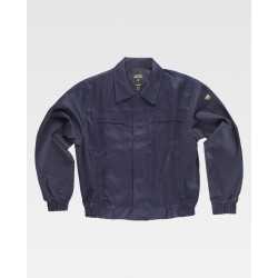 Giubbotto in cotone ignifugo con collo a camicia