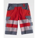 Pantalone corto combinato con bande riflettente segmentate