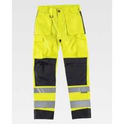Pantalone di alta visibilità di triple cuciture combinato