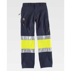 Pantalone Workshell combinato con alta visibilità