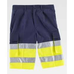 Pantalone corto combinato con alta visibilità