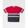 T-shirt combinata di manica corta in poliestere