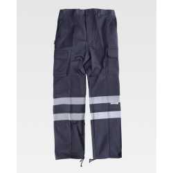 Pantalone di triple cuciture con bande riflettente
