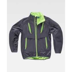 Giacca Workshell con tessuto Ripstop combinato