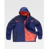 Padded workshell jacket, tricolor with reflective details