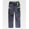 Pantalone tricolore con tessuto canvas