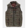 Printed camouflage padded vest