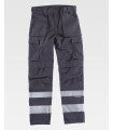 Pantaloni a tripla cucitura con bande rifrangenti