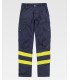 Pantalone slim con bande rifrangenti