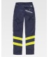 Pantalone slim con bande rifrangenti
